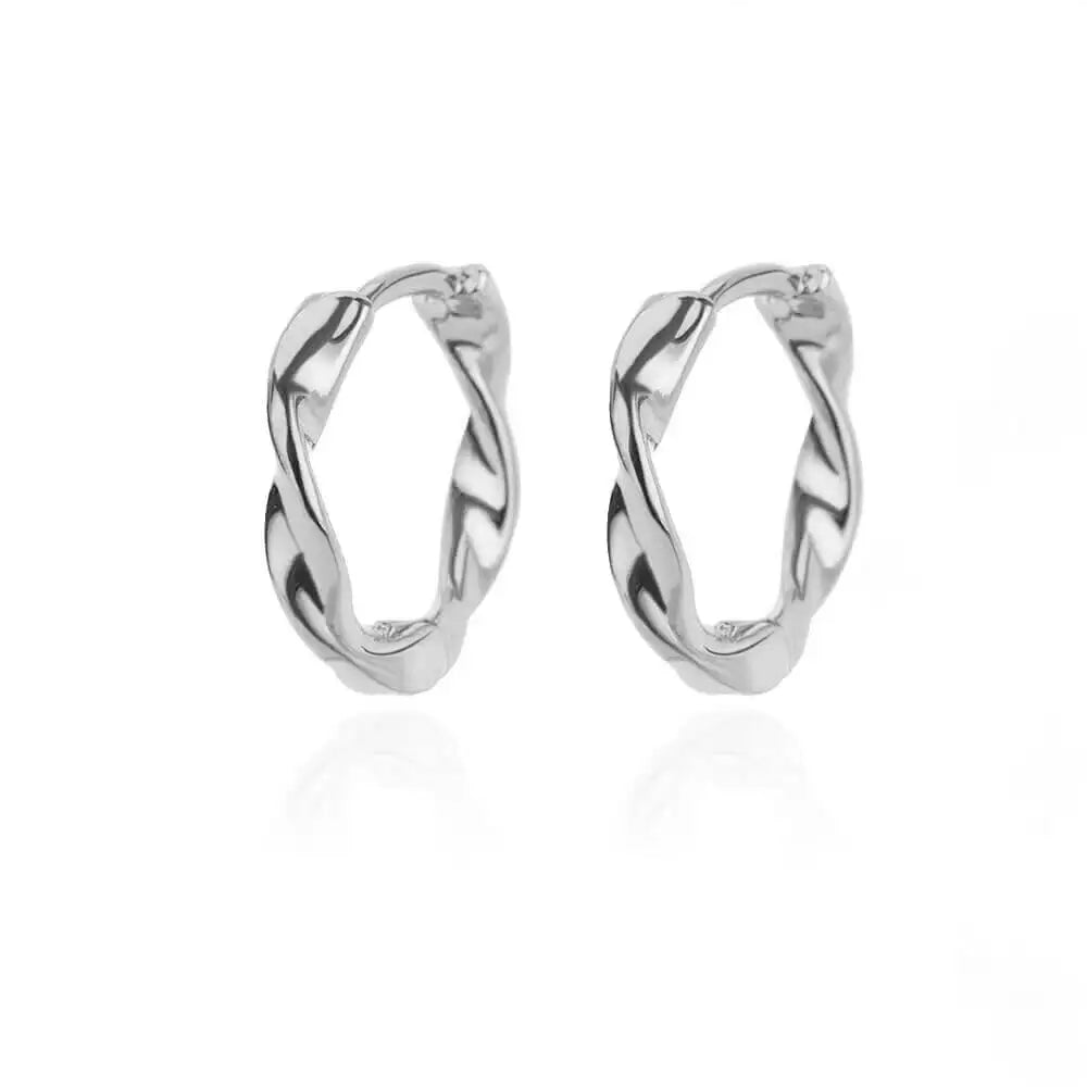 Luxury Star Hoop Earrings for Women - Stainless Steel Minimalist Design, Y2K Jewelry Collection 2025