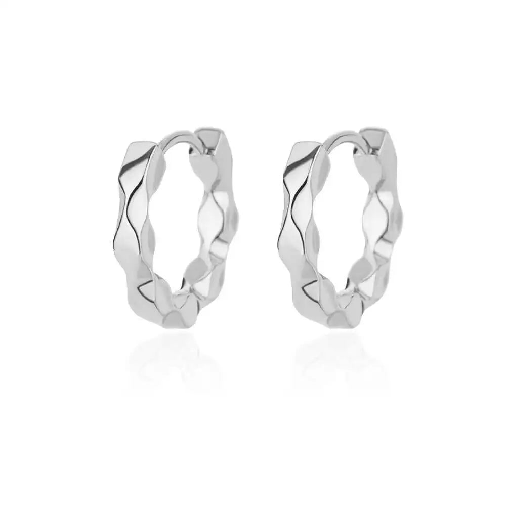 Luxury Star Hoop Earrings for Women - Stainless Steel Minimalist Design, Y2K Jewelry Collection 2025